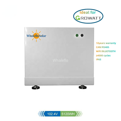 Growatt HV Batteries OEM Factory 5.12KWH Lithium LiFePO4 Battery For Solar Energy System