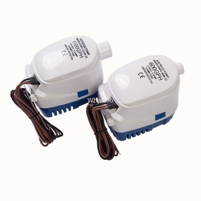 Auto Bilge Pump 600/750/1100GPH DC 12/24V White Electric Water Pump For Aquario Submersible Seaplane Motor Houseboat