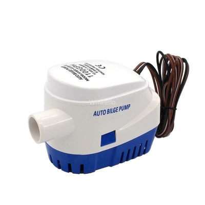 Auto Bilge Pump 600/750/1100GPH DC 12/24V White Electric Water Pump For Aquario Submersible Seaplane Motor Houseboat