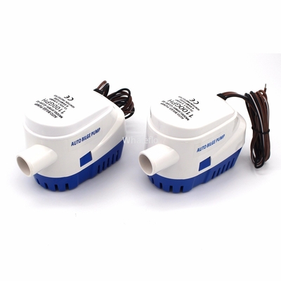 Auto Bilge Pump 600/750/1100GPH DC 12/24V White Electric Water Pump For Aquario Submersible Seaplane Motor Houseboat