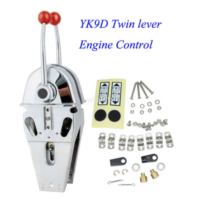 Whaleflo YK9D Boat Marine Twin Lever Engine Throttle Control 080CC（33C）Control Cable
