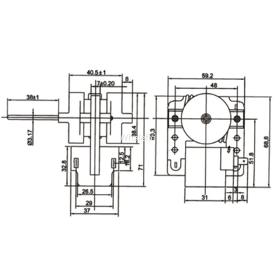 Whaleflo MH07BCF-TJA5 REFRIGERATOR PARTS- SHADED POLE MOTOR 220V 2800rpm