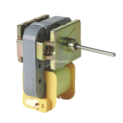 Whaleflo 220 voltage 8w refrigerator freezer fan motor refrigerator cooling motor 4.5cm shaft lenth 0.4cm diameter