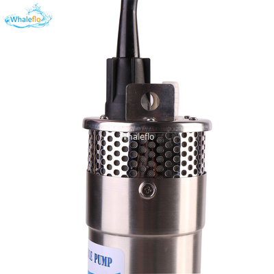 Whaleflo 24V dc solar water pump dc solar submersible pump with lift rate 100m and flow rate 12L/M for irrigation