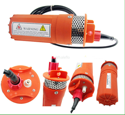 Whaleflo orange color 12v Solar Electric Submersible Water Pump System Cheap Plastic Price With 6.0LPM Flow Rate