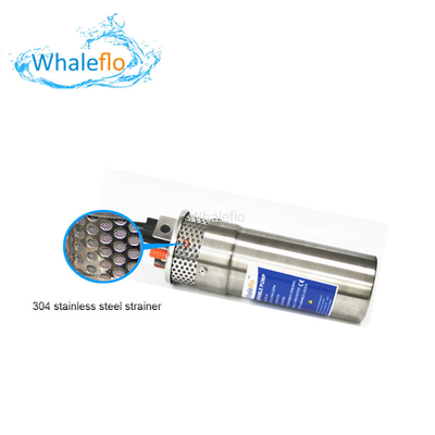 Whaleflo WEL2460-30 24V 12LPM Max Lift 100 M 5.0 A DC Solar Powered Submersible Water Pump System For Farm Irrigation