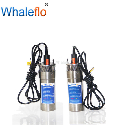 Whaleflo 24V dc solar water pump dc solar submersible pump with lift rate 100m and flow rate 12L/M for irrigation