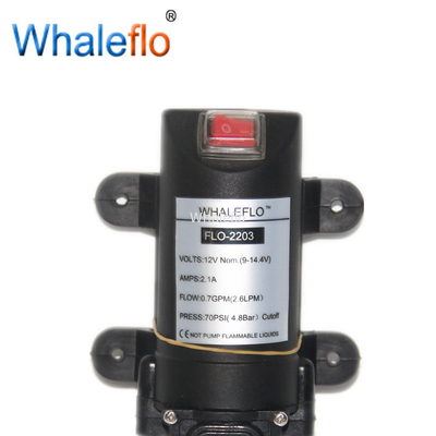 Whaleflo FLO Series Micro DC Diaphragm Pumps  FLO-2203 12VDC 2.6L/MIN 70PSI 2.1 Amps Agricultural 12v Spray Pump