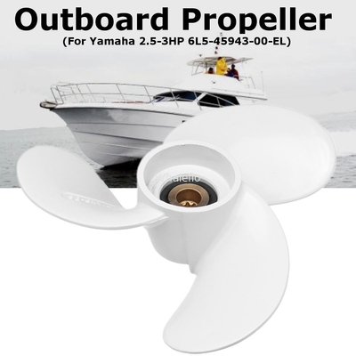 Whaleflo 3 Blade 7 1/4 X 6 Aluminum Marine Outboard Propeller For Yamaha 2.5-3HP 6L5-45943-00-EL