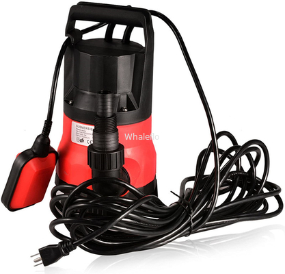 Sump Pump Clean Dirty Water Submersible Pump 400W Pump for Swimming Pool Drain (Red)