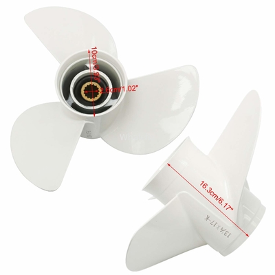 Whaleflo OEM 6E5-45945-01-EL Outboard Propeller 13 1/4x17 For Yamaha 60-115HP