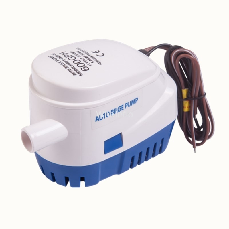 Auto Bilge Pump 600/750/1100GPH DC 12/24V White Electric Water Pump For Aquario Submersible Seaplane Motor Houseboat