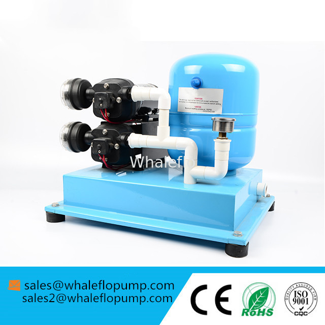 Whaleflo 12v 24v 110v 220v DC AC High Volume Low Pressure Electric Water Pump Accumulator Kit Set