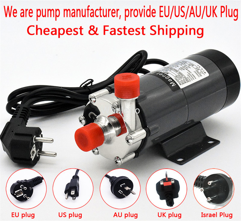 HomeBrew Pump MP-15R Food Grade 304 Stainless Steel Brewing 220V Magnetic Water Pump Temperature 140C 1/2" BSP/NPT