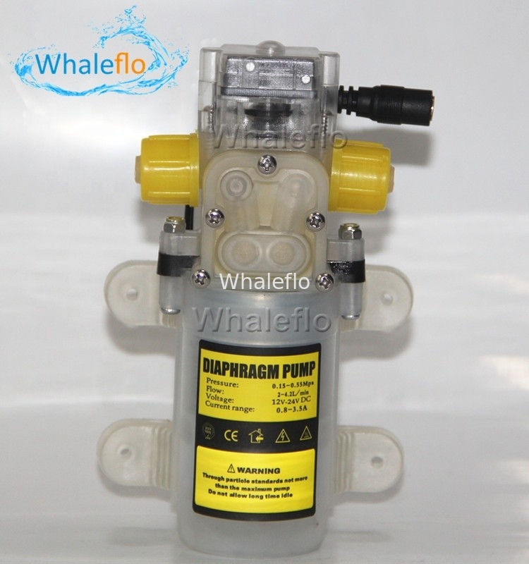Whaleflo 70W 12/24v dc Food Grade Diaphragm Water Pump for Wine Milk Self-priming Booster Pump with Automatic Switch