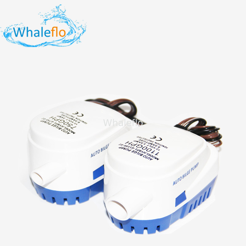 Whaleflo 1100 GPH Automatic Submersible Bilge Pump - With Built In Water Sensor -Head 5M 12 Volt 4.0 Amp
