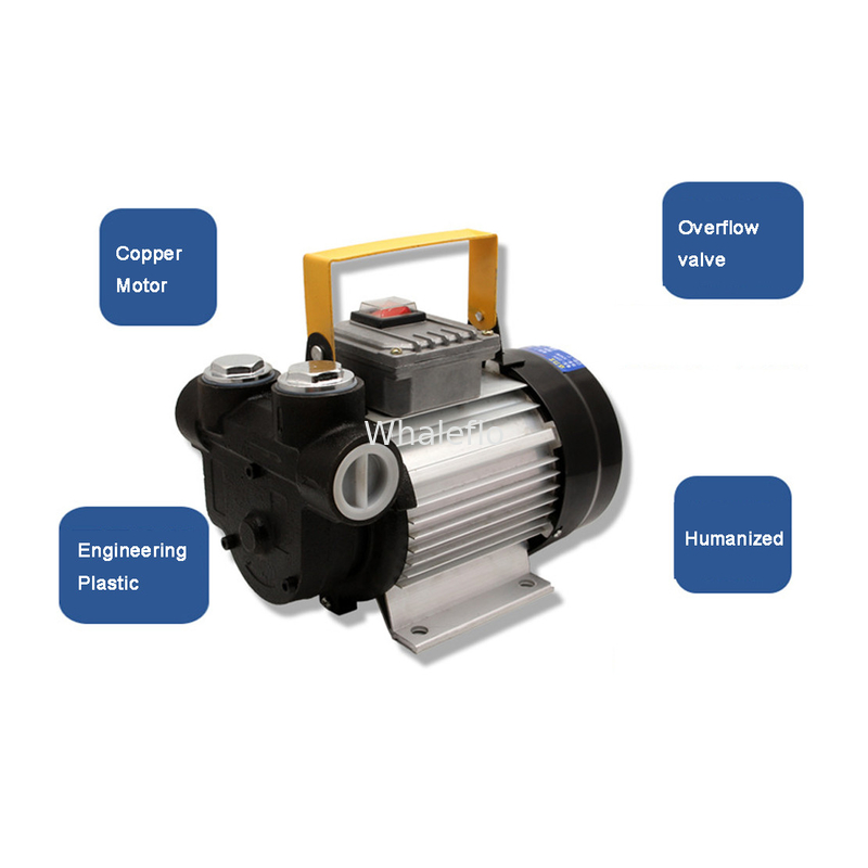 Whaleflo Dc Fuel Transfer Pump Portable 10GPM/40LPM (for Diesel ) Heavy Duty Electric Alligator Clamp