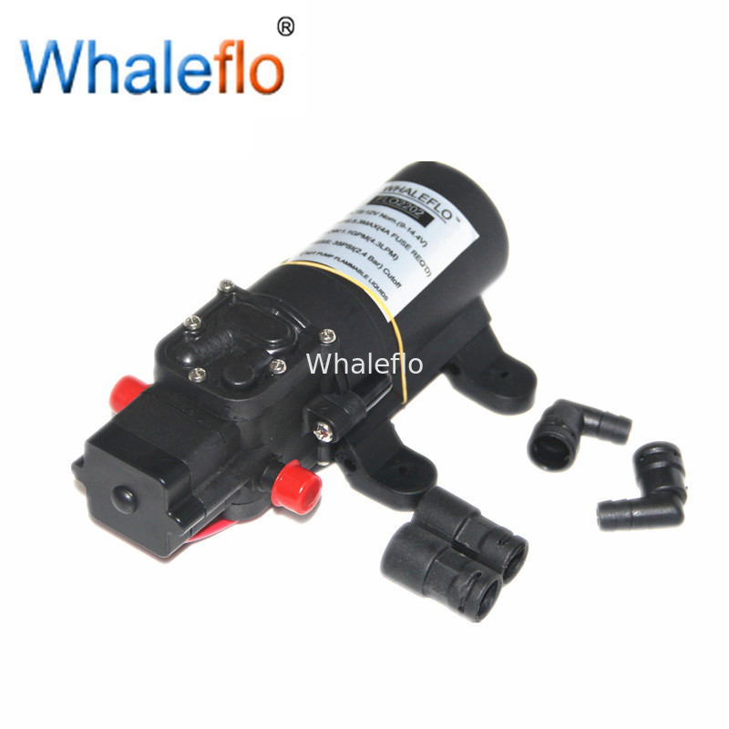 Whaleflo FLO Series Micro DC12VDC 4.3L/MIN 35PSI 3.5Amps 2 Diaphragm Pumps  Adjustable for RV Camp Marine Fish