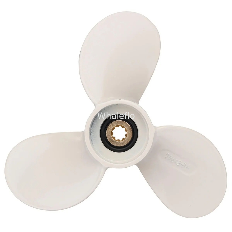 Whaleflo 3 Blade Marine Propellers For Yamaha  4-6HP 6E0-45941-01-EL Aluminum Outboard Propeller 7 1/2x7-BA